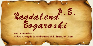Magdalena Bogaroški vizit kartica
